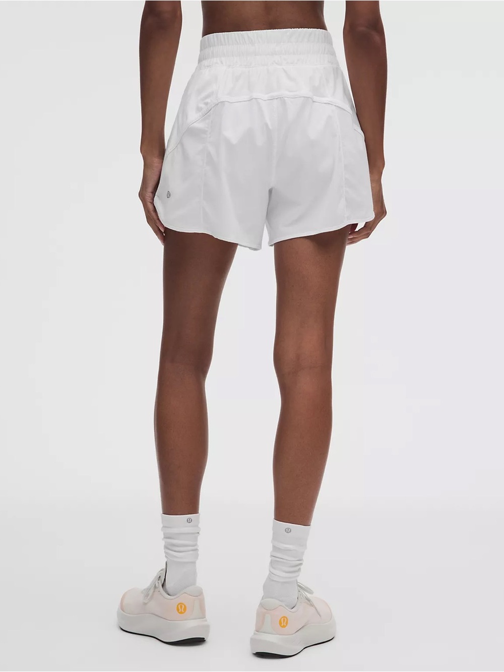 Lululemon Track That High-Rise Lined Short 5” White Size 8 - Picture 7 of 8